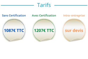 Tarifs formations PAO CAO