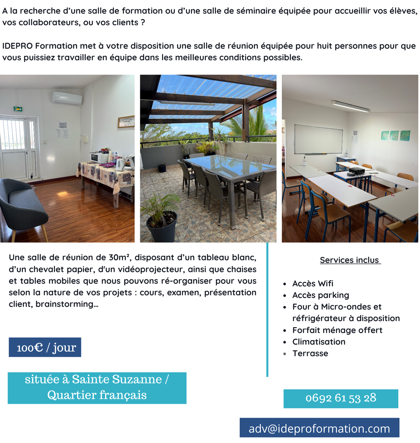 Salle de formation Idepro
