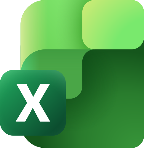 Icône Excel vert pour tableur gratuit
