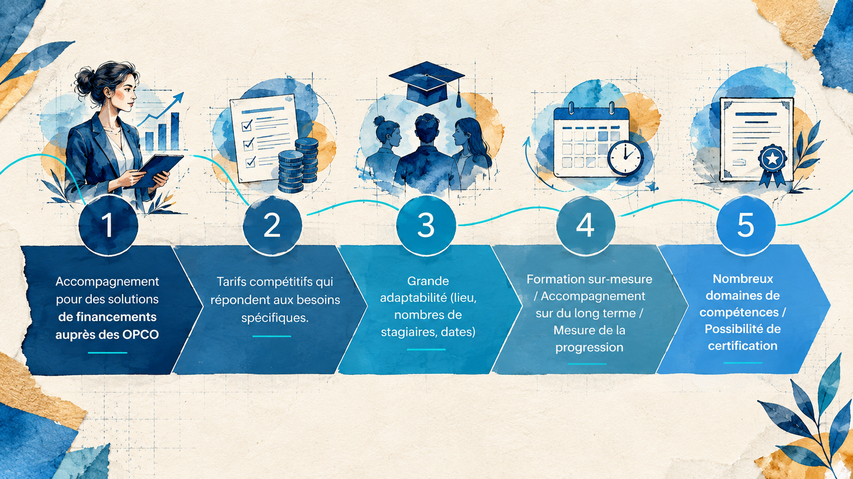 Services aux entreprises - Plan de compétences 4 Solutions d'accompagnement